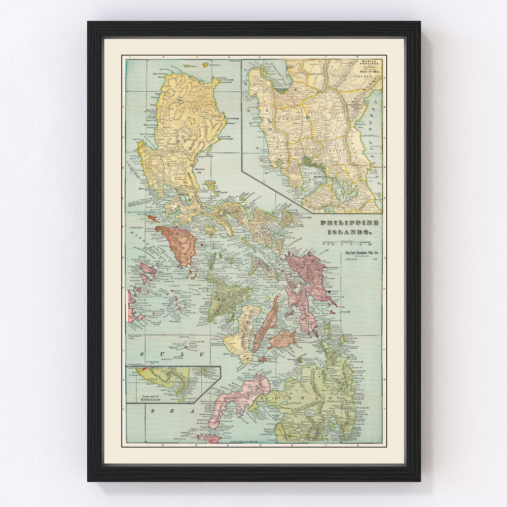 Philippines Vintage Map 1899