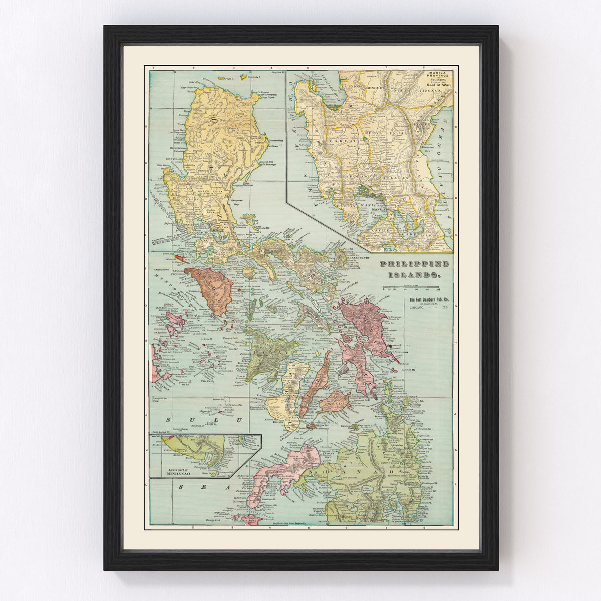 Philippines Vintage Map 1899