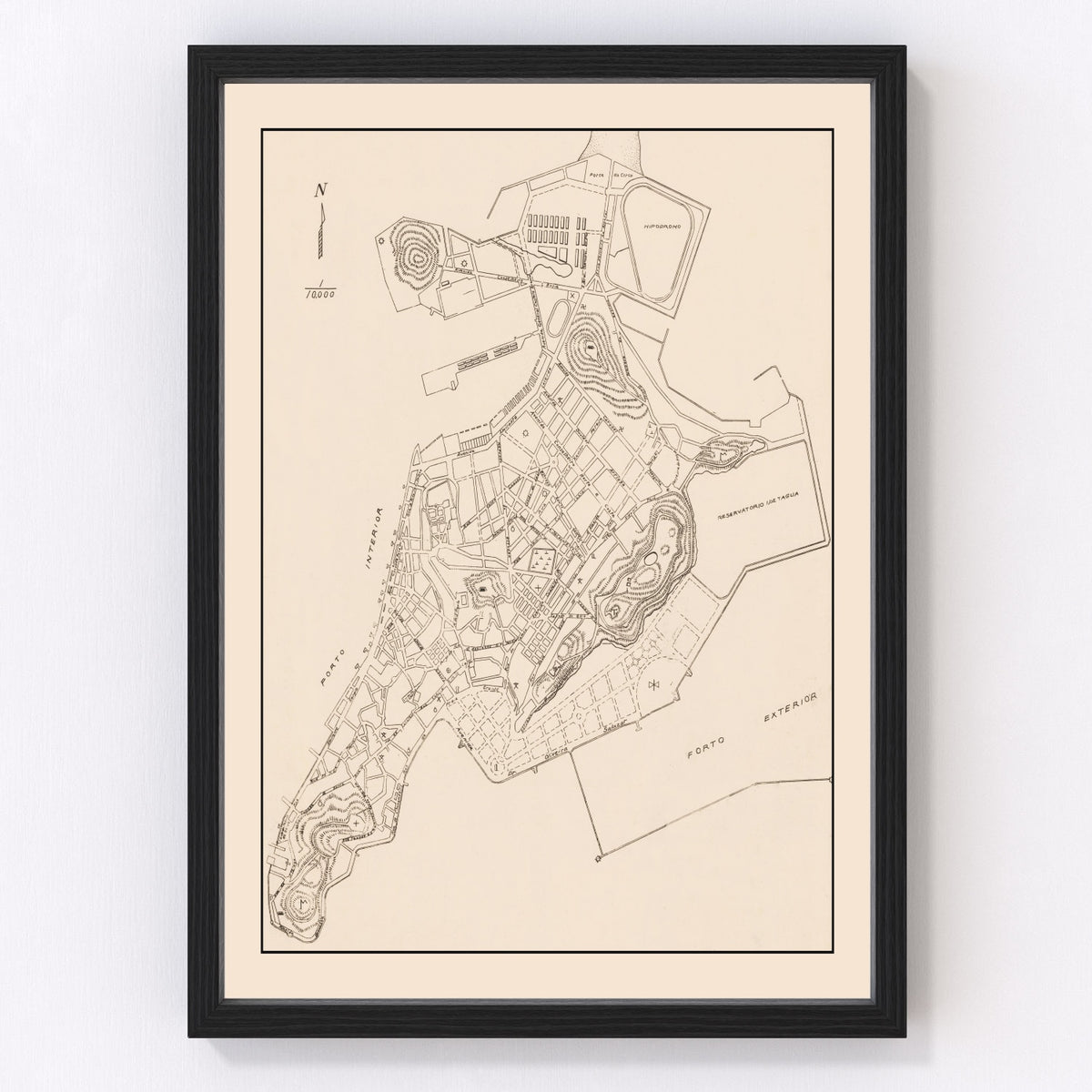Macao Vintage Map 1943