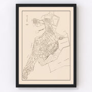 Macao Vintage Map 1943