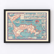 Nahant Massachusetts Vintage Map 1976
