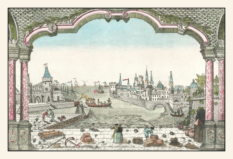 Size comparison using Vintage Map of Jeddah 1750