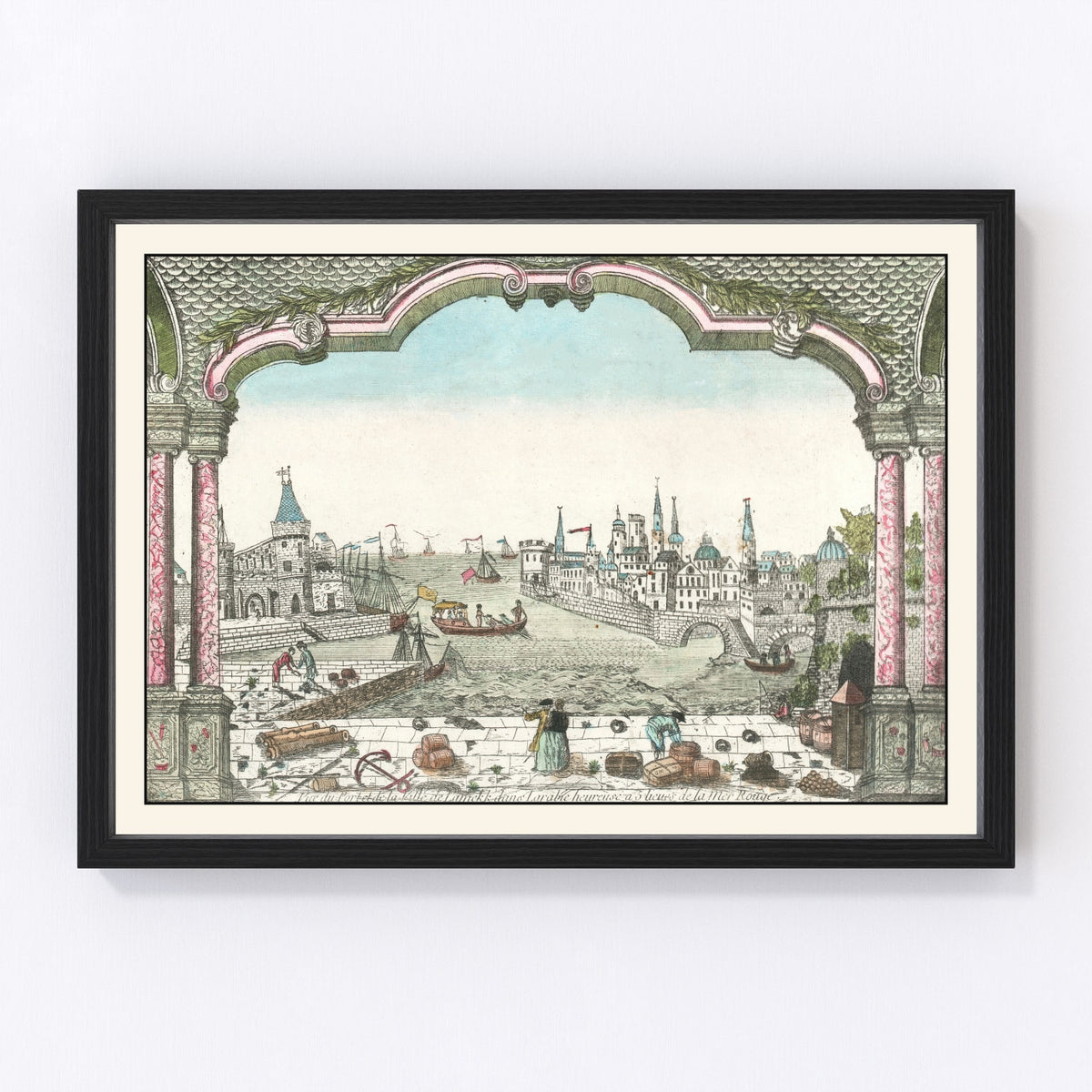 Jeddah Vintage Map 1750