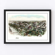 Princeton University Vintage Map 1906