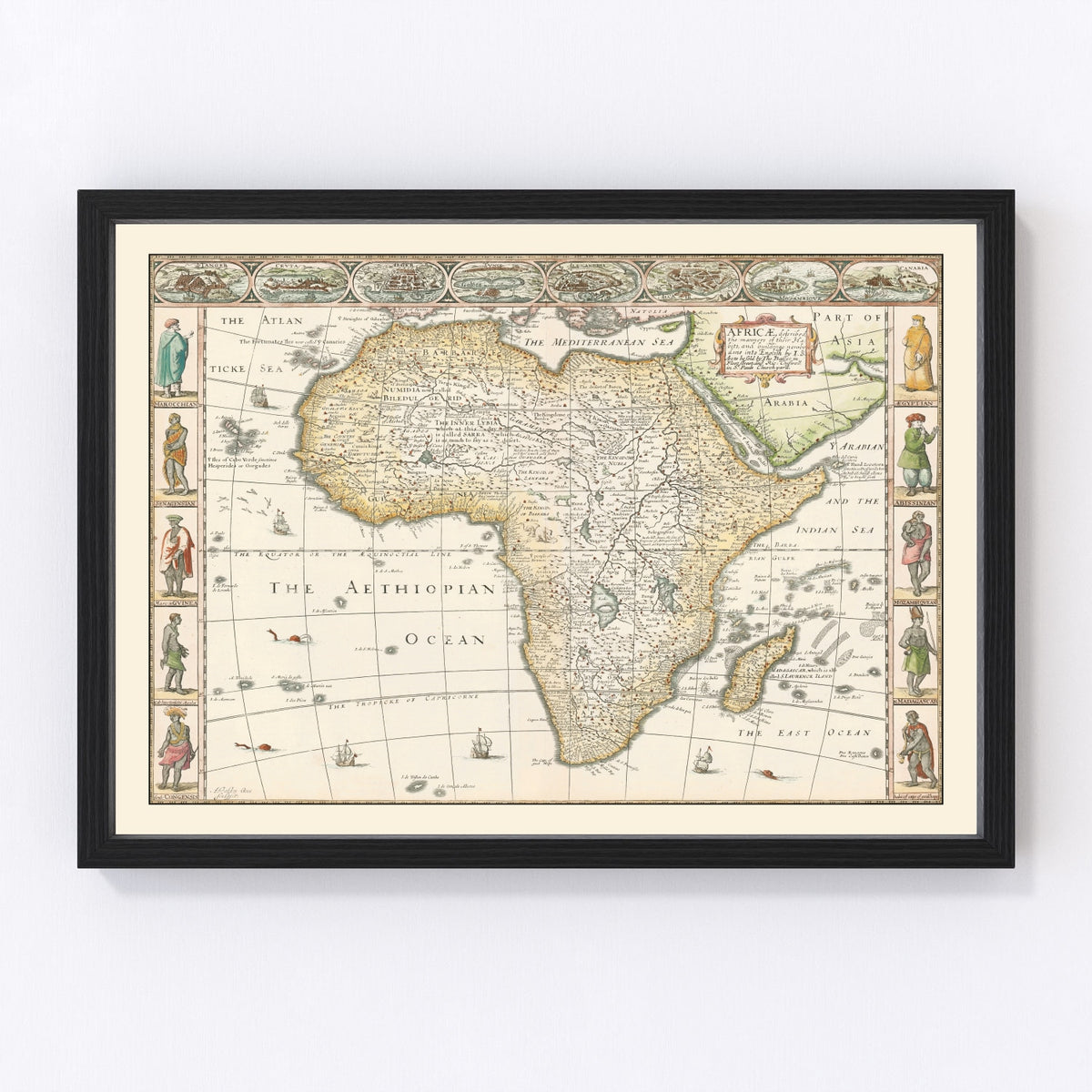 Africa Vintage Map 1626