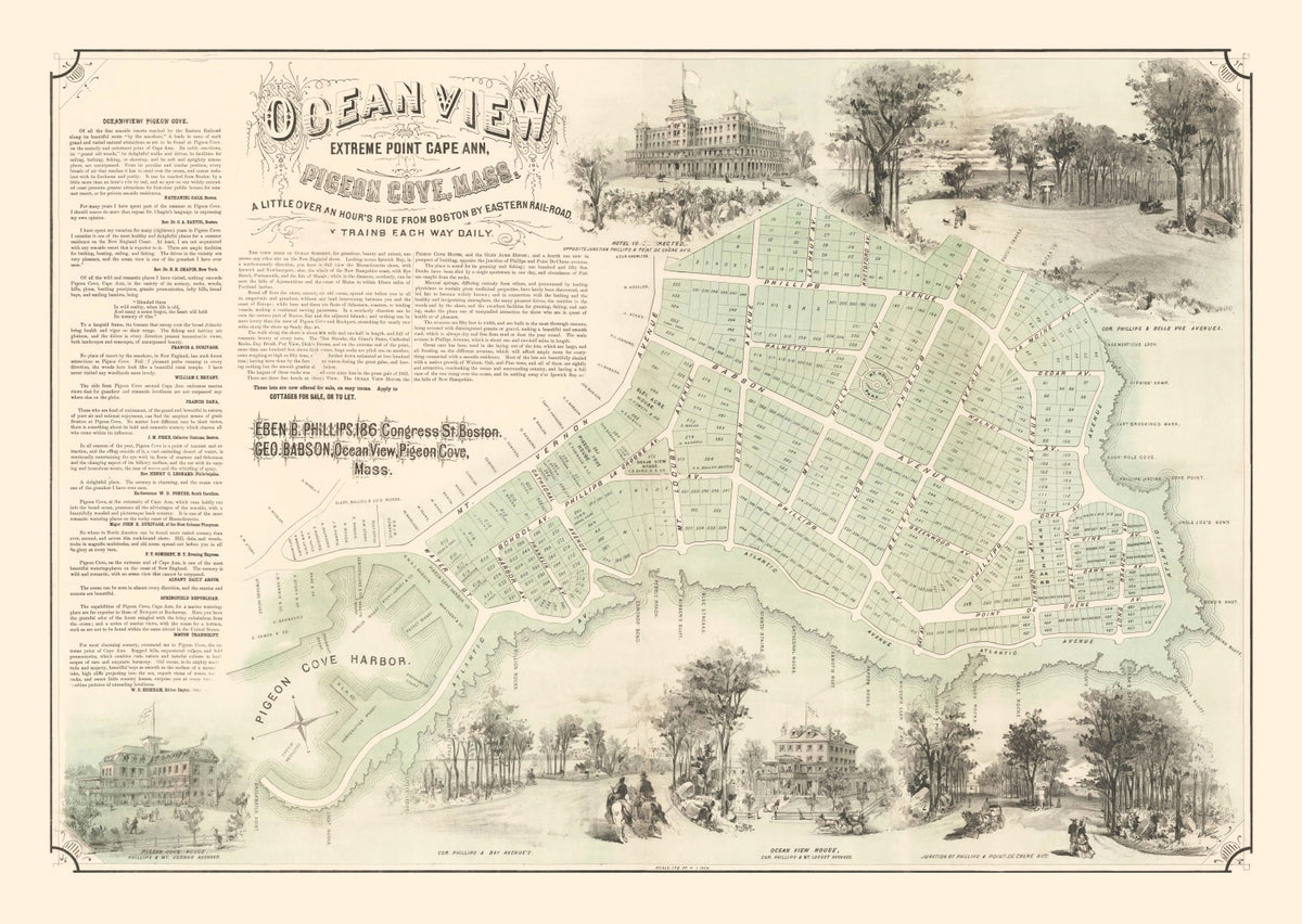 Preview of Vintage Pigeon Cove & Cape Ann Massachusetts 1870