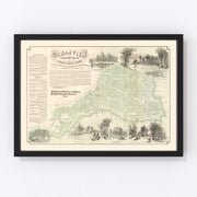 Pigeon Cove & Cape Ann Vintage Map 1870
