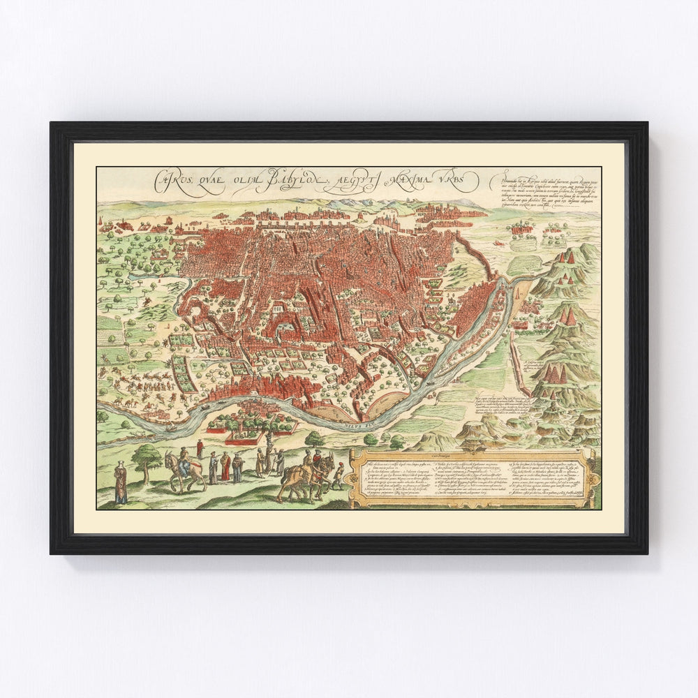 Cairo Vintage Map 1572