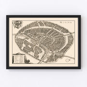 Moscow Vintage Map 1646
