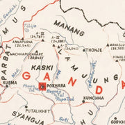 old Nepal map