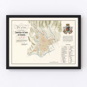 Caracas Vintage Map 1810