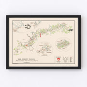 France Vintage Map 1945