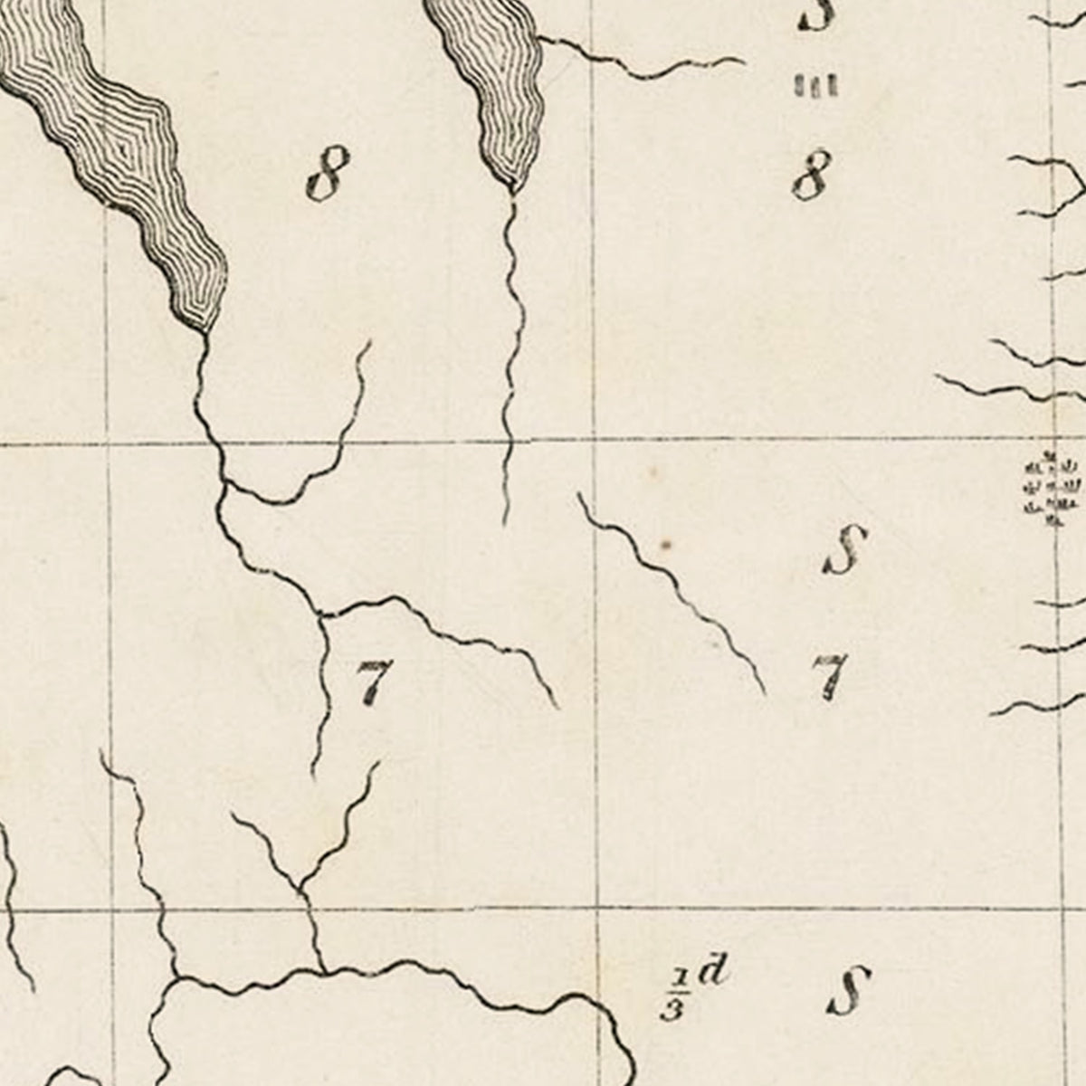 Restored historic details from the 1849 misc. attraction map of County, New York