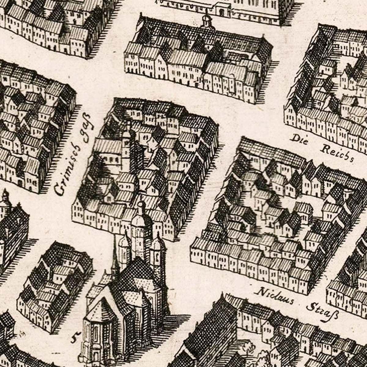 Vintage Leipzig Germany Maps