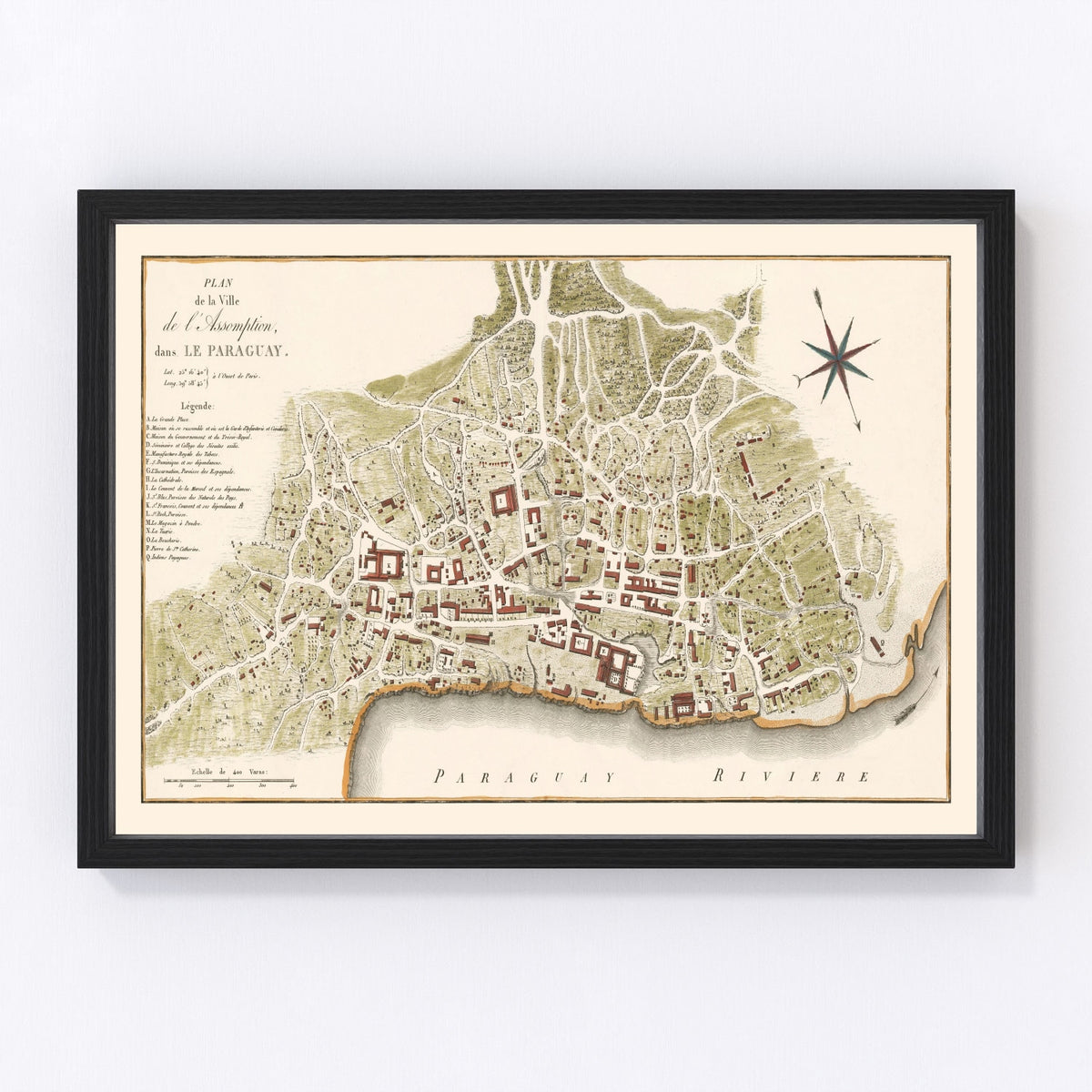 Asuncion Vintage Map 1809