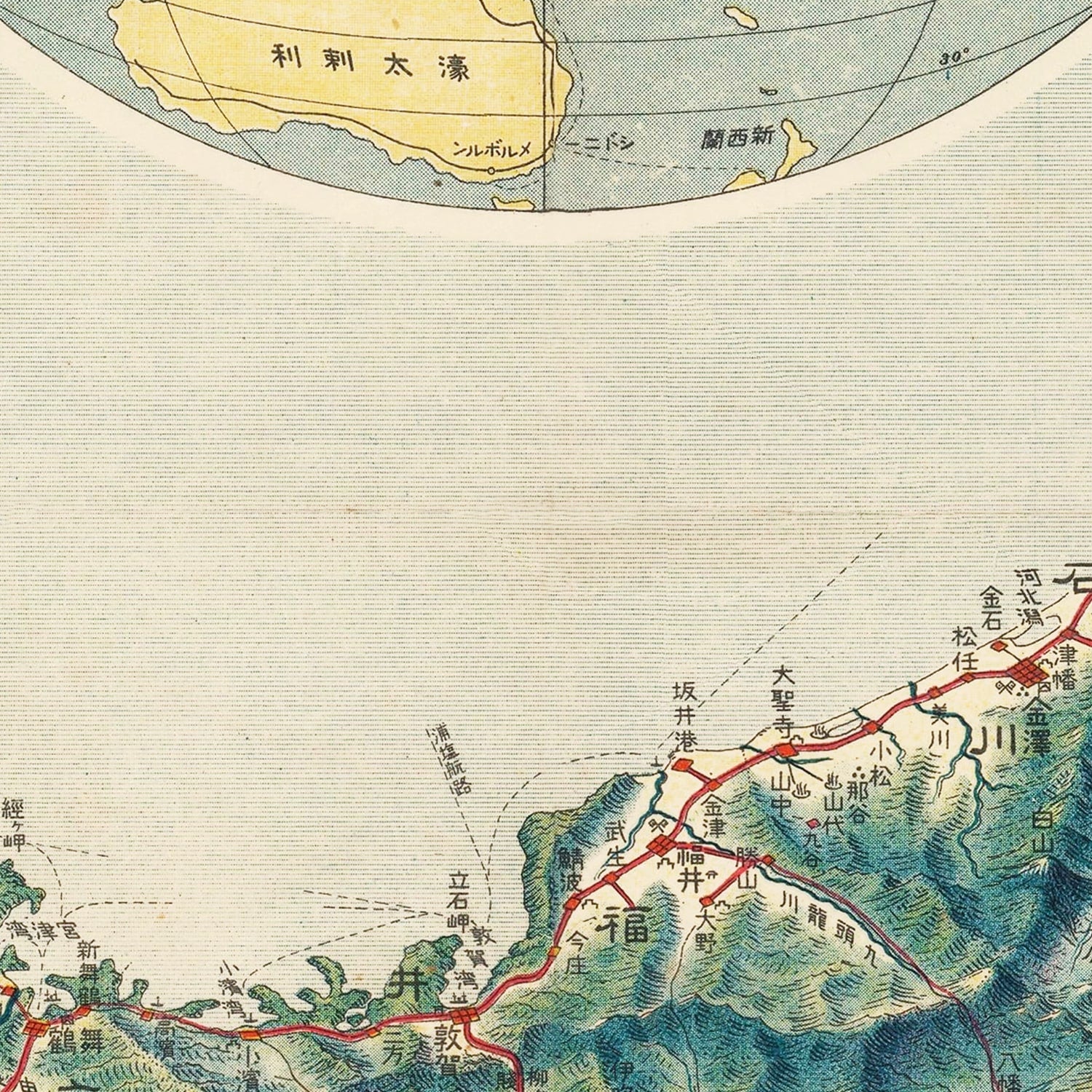 Restored historic details from the 1920 country map of County