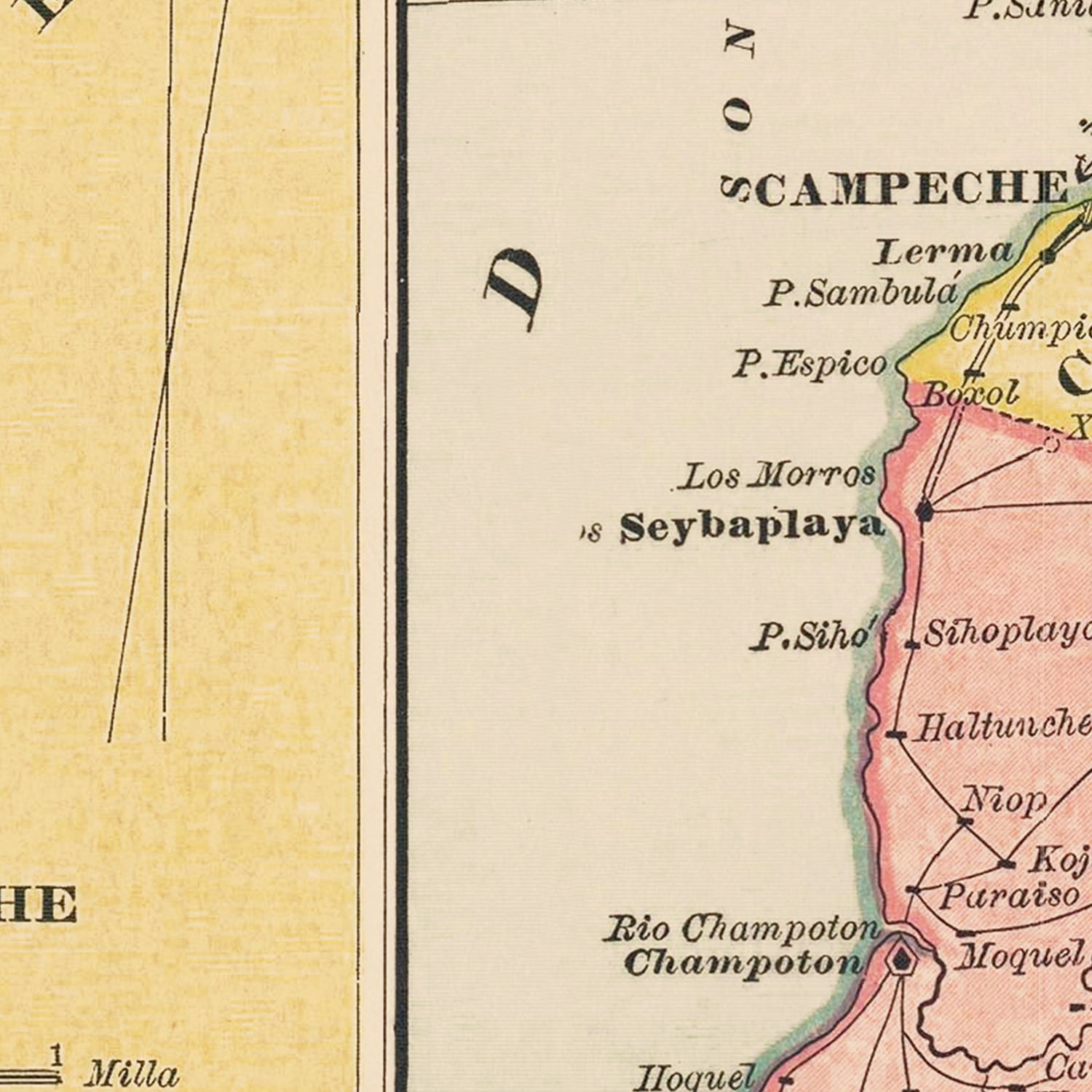 Restored historic details from the 1897 region map of County