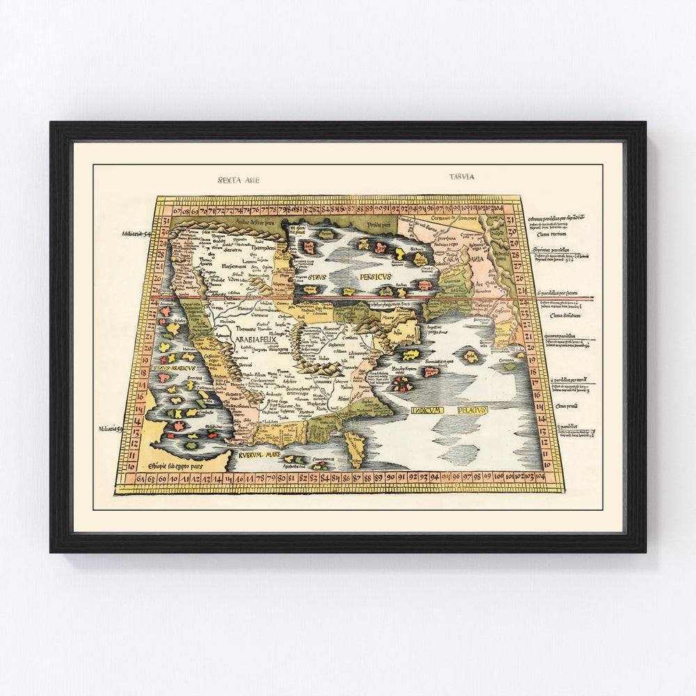 Arabia Vintage Map 1513