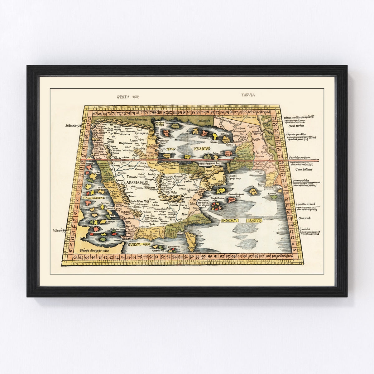 Arabia Vintage Map 1513