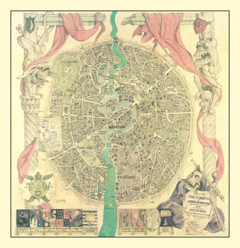 Size comparison using Vintage Discworld Map 1993