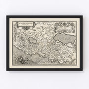Israel / Palestine Vintage Map 1584