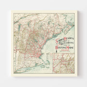 map of New England