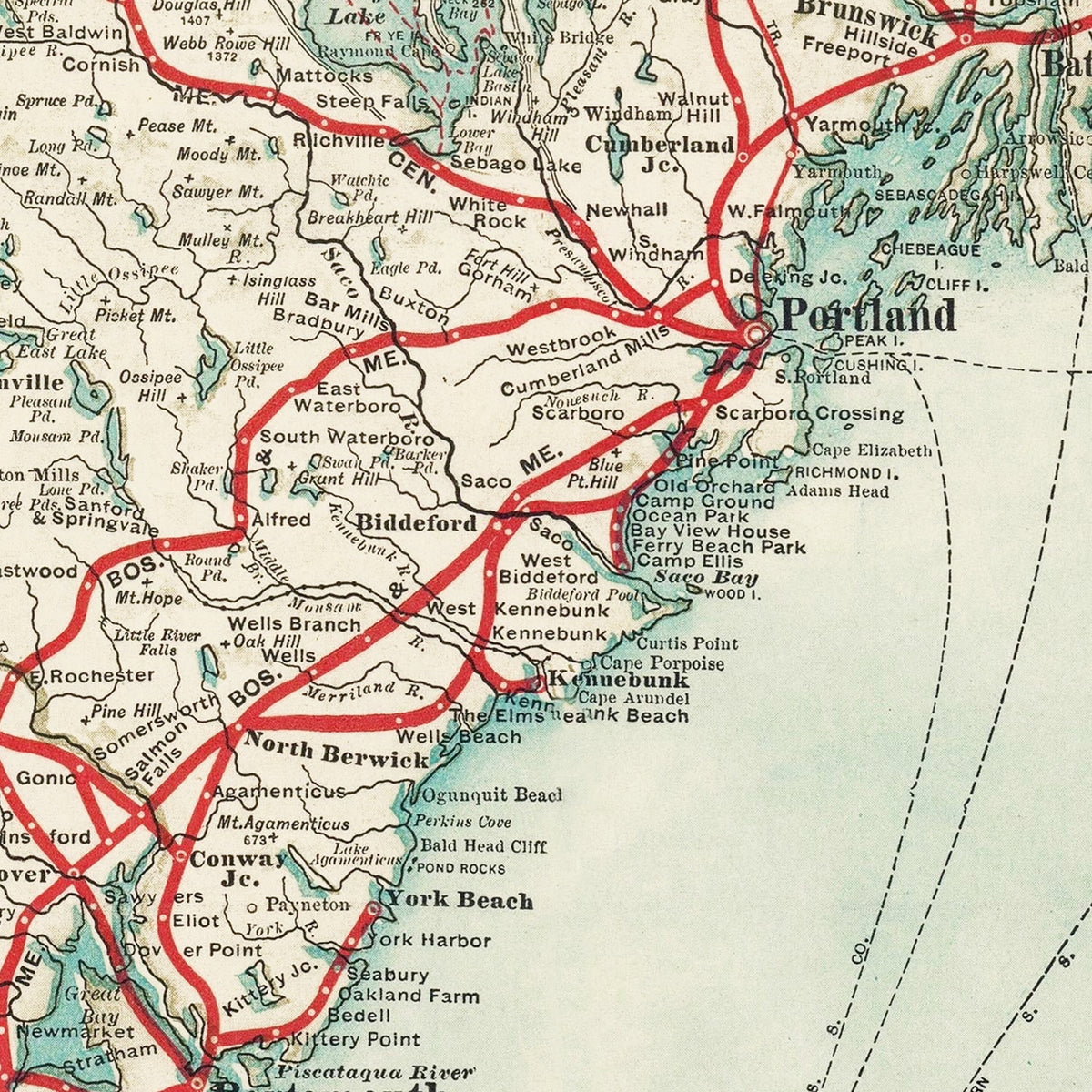 Vintage Massachusetts Maps