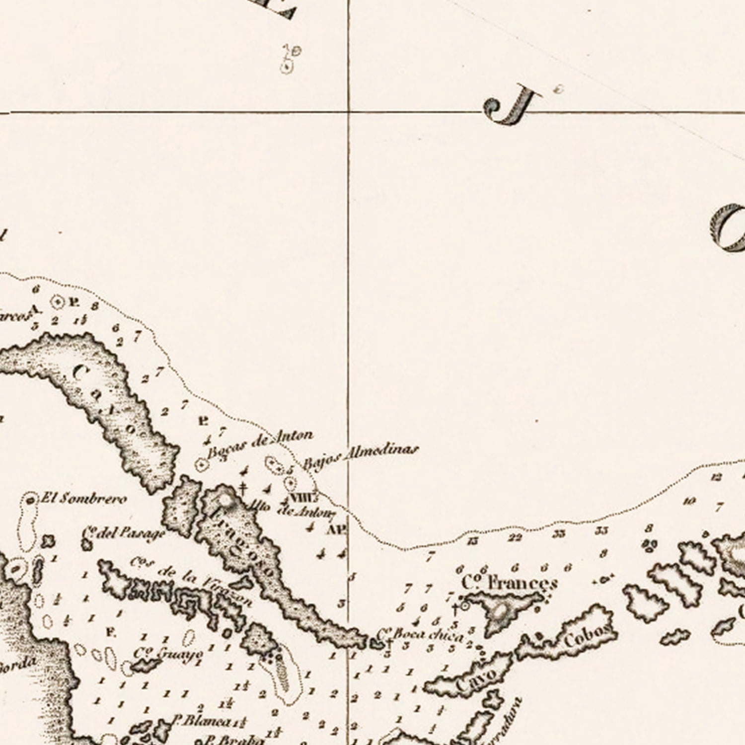 Restored historic details from the 1836 country map of County
