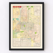 Taipei Vintage Map 1957