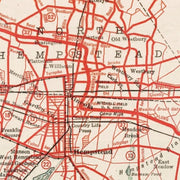 Vintage Long Island Road Map 1914