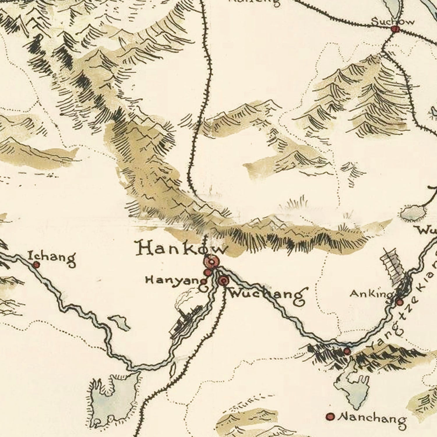 Restored historic details from the 1932 misc. attraction map of County
