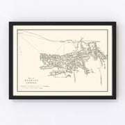 Western Tajikistan Vintage Map 1873