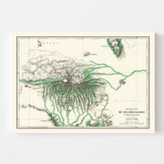 map of Mount Kiliman