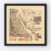 Peru Vintage Map 1947