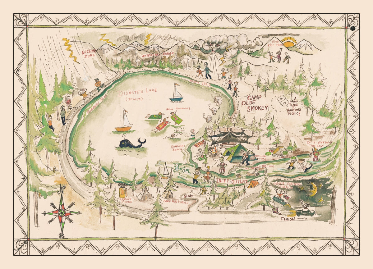 Preview of Vintage Tenaya Lake Map 1950