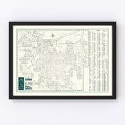 Savannah Vintage Map 1956