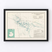 Queen Maud Mountains Vintage Map 1931