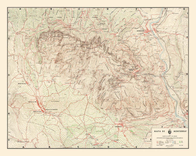 Size comparison using Vintage Montserrat Map 1949