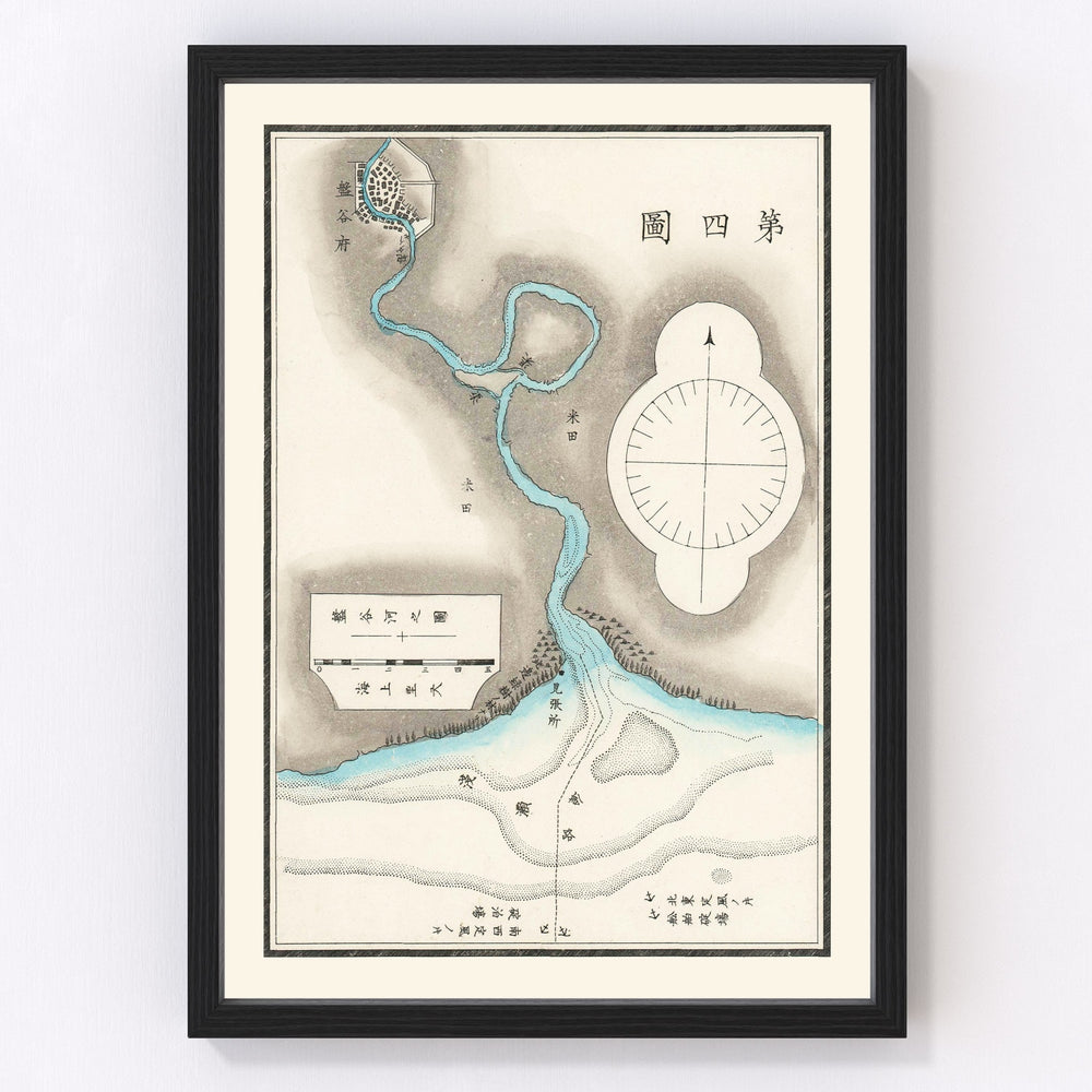 Bangkok Vintage Map 1875