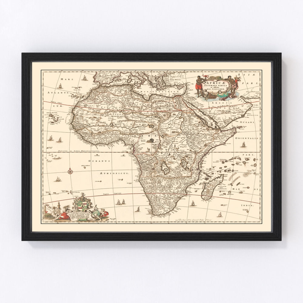 Africa Vintage Map 1658