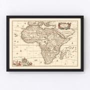 Africa Vintage Map 1658