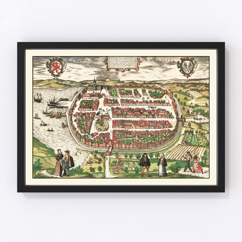 Barth Vintage Map 1593