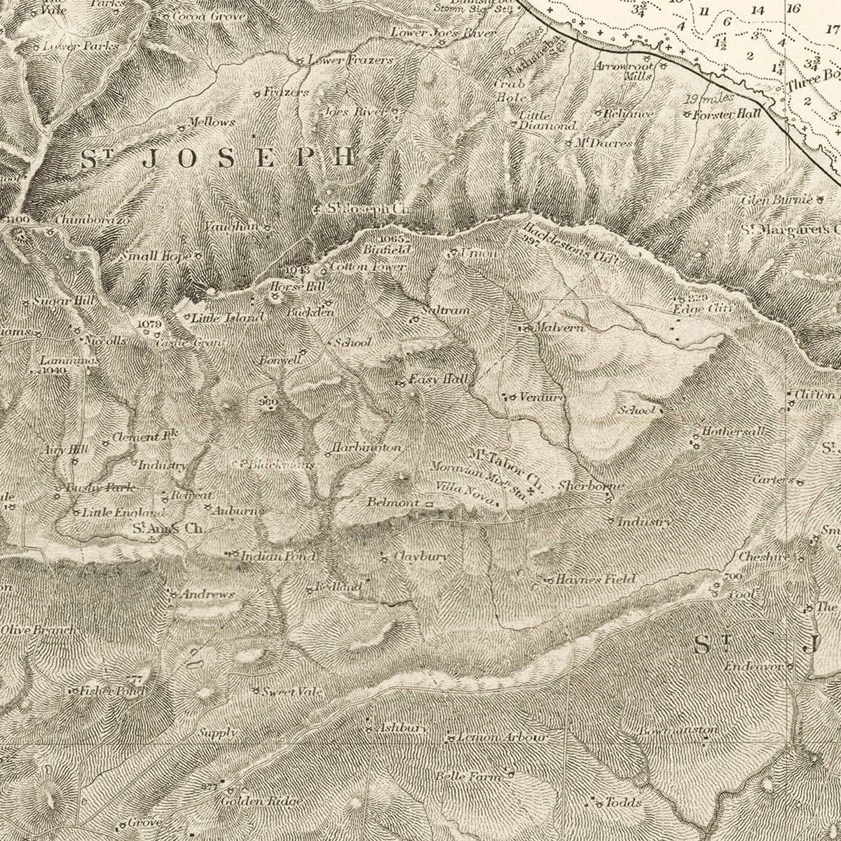 Vintage Barbados Maps