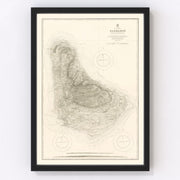 Barbados Vintage Map 1927
