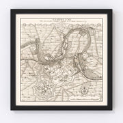 Pamplona Vintage Map 1719