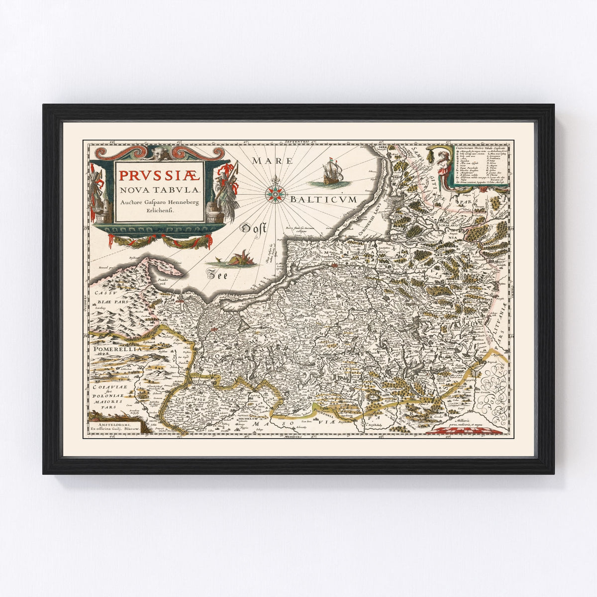 Prussia Vintage Map 1635