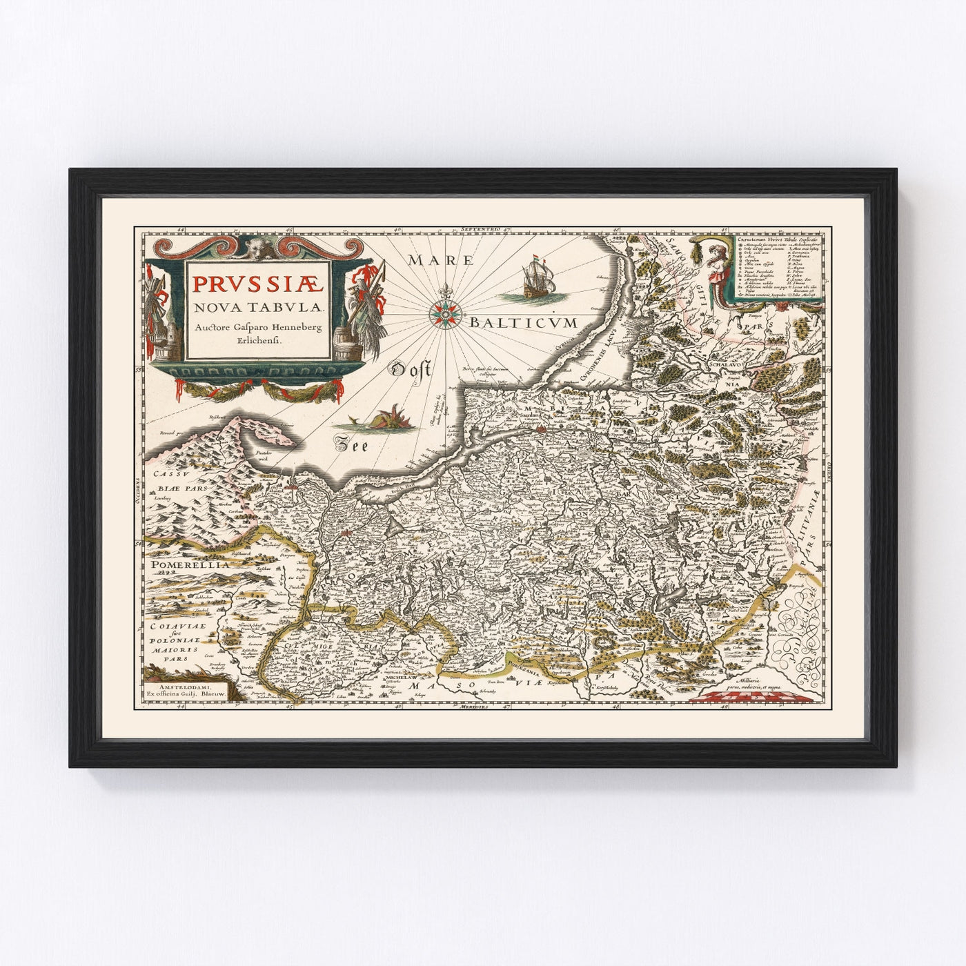Prussia Vintage Map 1635