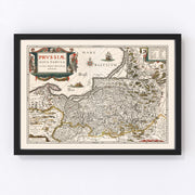 Prussia Vintage Map 1635