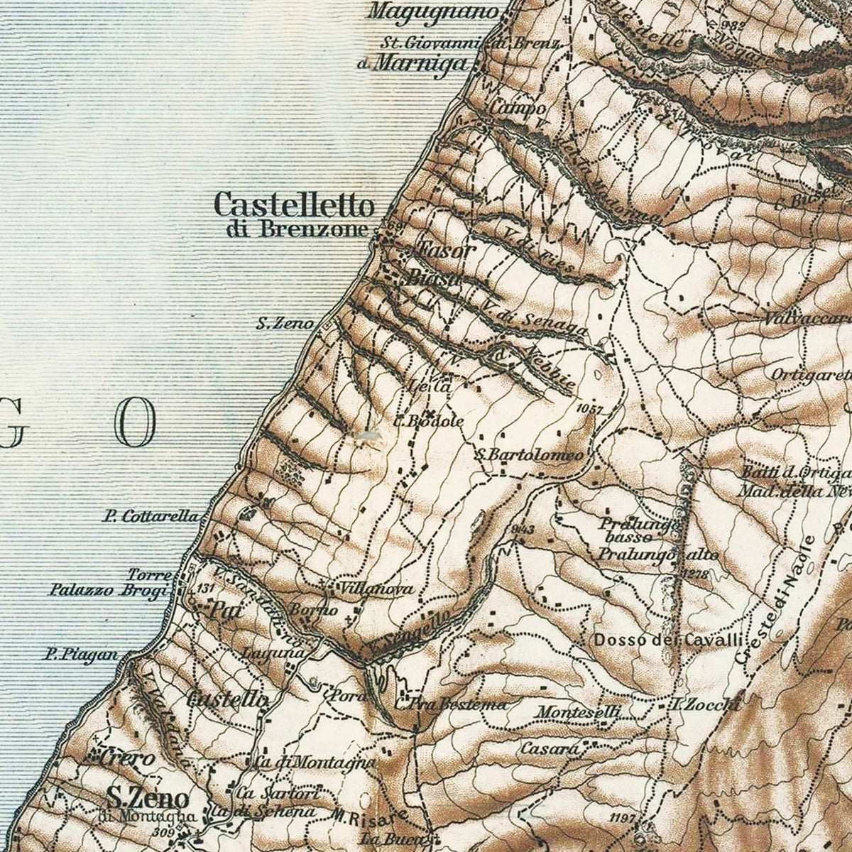 Restored historic details from the 1890 body of water map of County