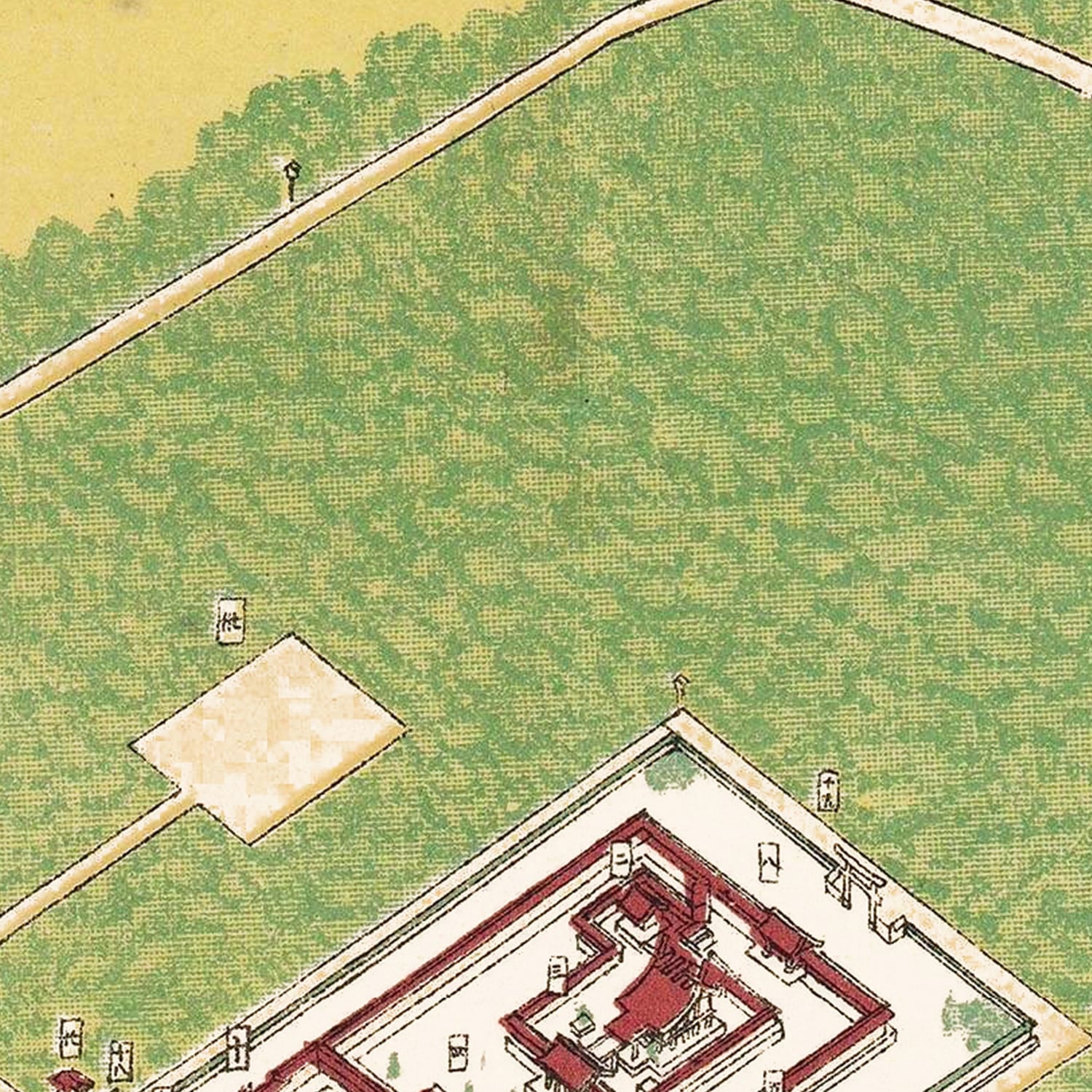 Restored historic details from the 1930 misc. attraction map of County